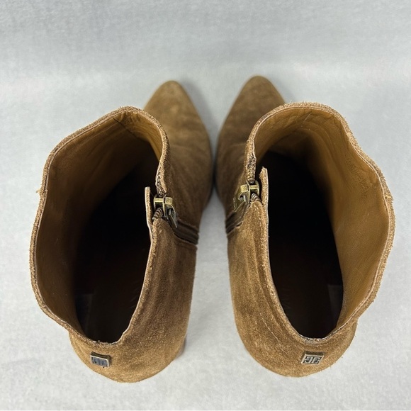 Ivanka Trump Brown Carver Suede Ankle Boots, Size 8 - Picture 8 of 12